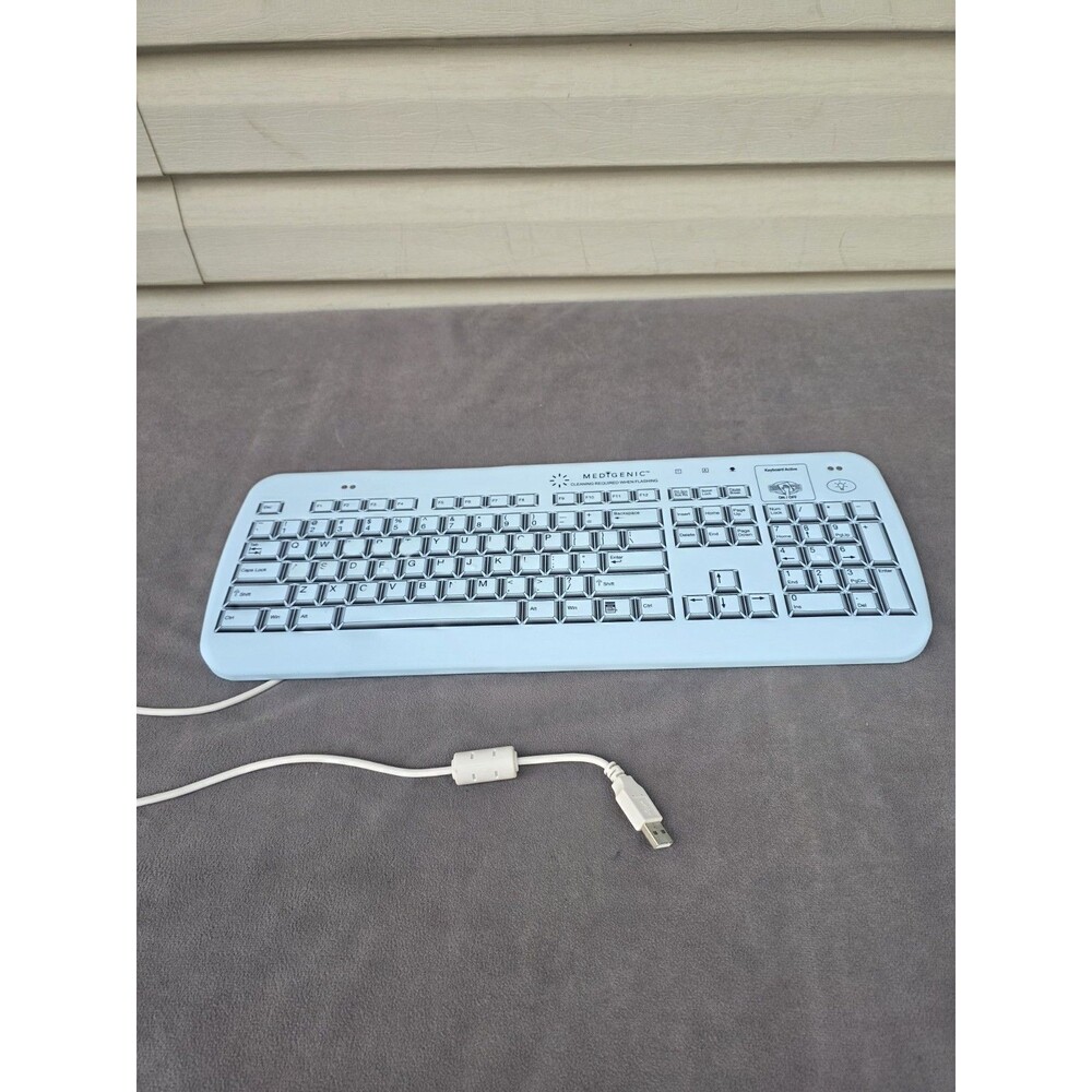 EsterLine Medigenic USB Keyboard Infection Control Washable 104-Keys K104C02-US
